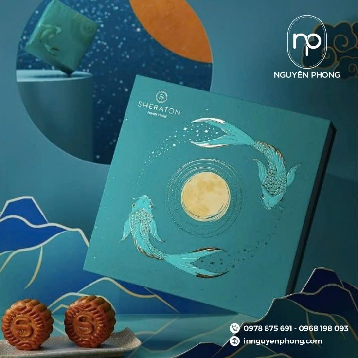 Mẫu hộp đựng bánh trung thu thiết kế thanh nhã